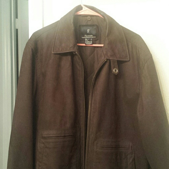 Faconnable Calfskin Leather Bomber Jacket XL - Picture 2 of 8
